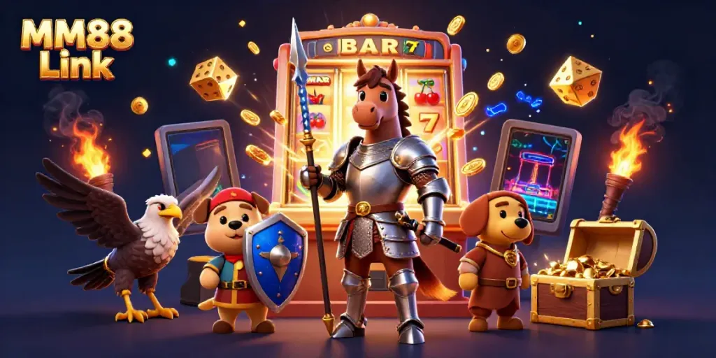 Experience the thrilling MM88 Link casino adventure with knights and epic jackpots.