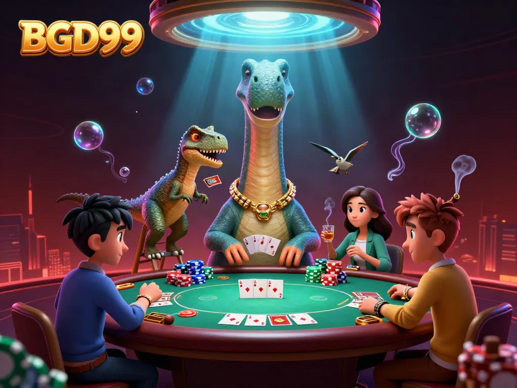 Engage with BGD99’s vibrant online casino featuring lively characters and dynamic poker action.