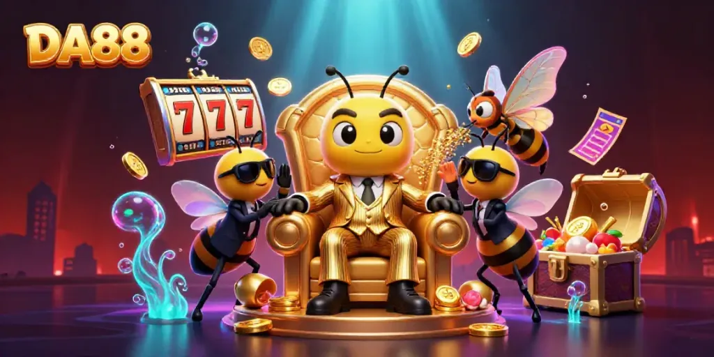 Engage in thrilling gameplay at DA88 casino with cartoon characters in a vibrant undersea setting.