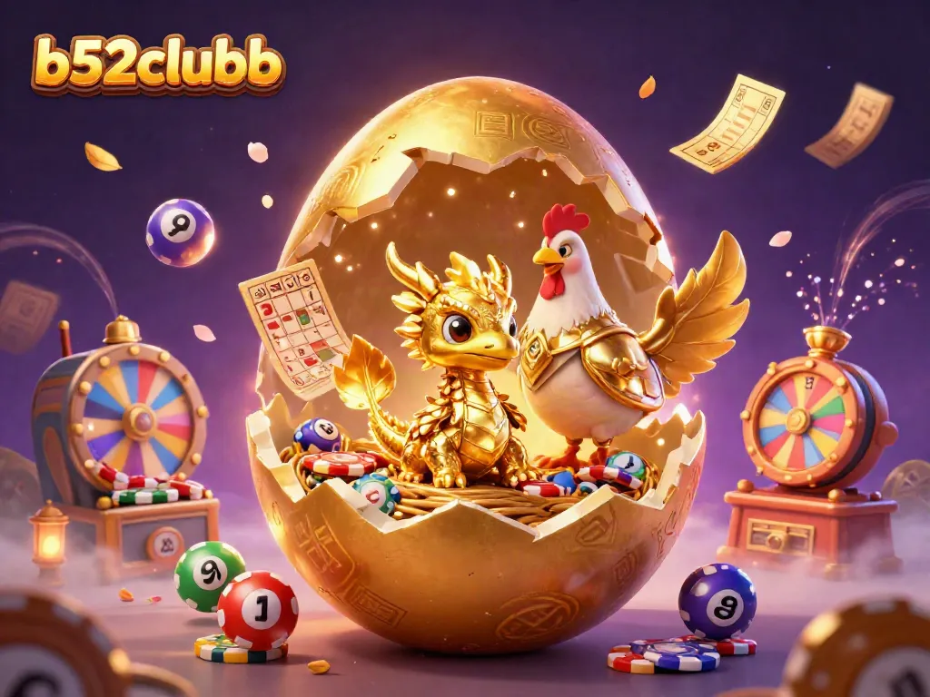 Experience thrilling gameplay at b52clubb with a golden dragon and exciting casino elements.