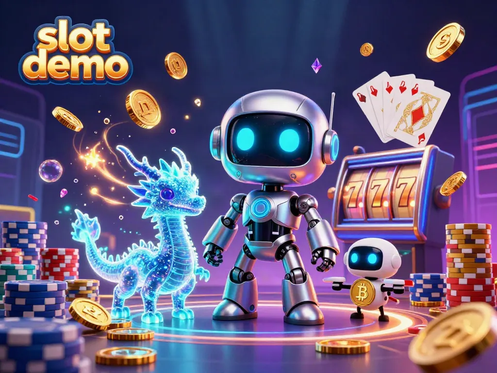 Experience high-energy slot demo gameplay with a futuristic casino scene featuring animated characters and vibrant symbols.