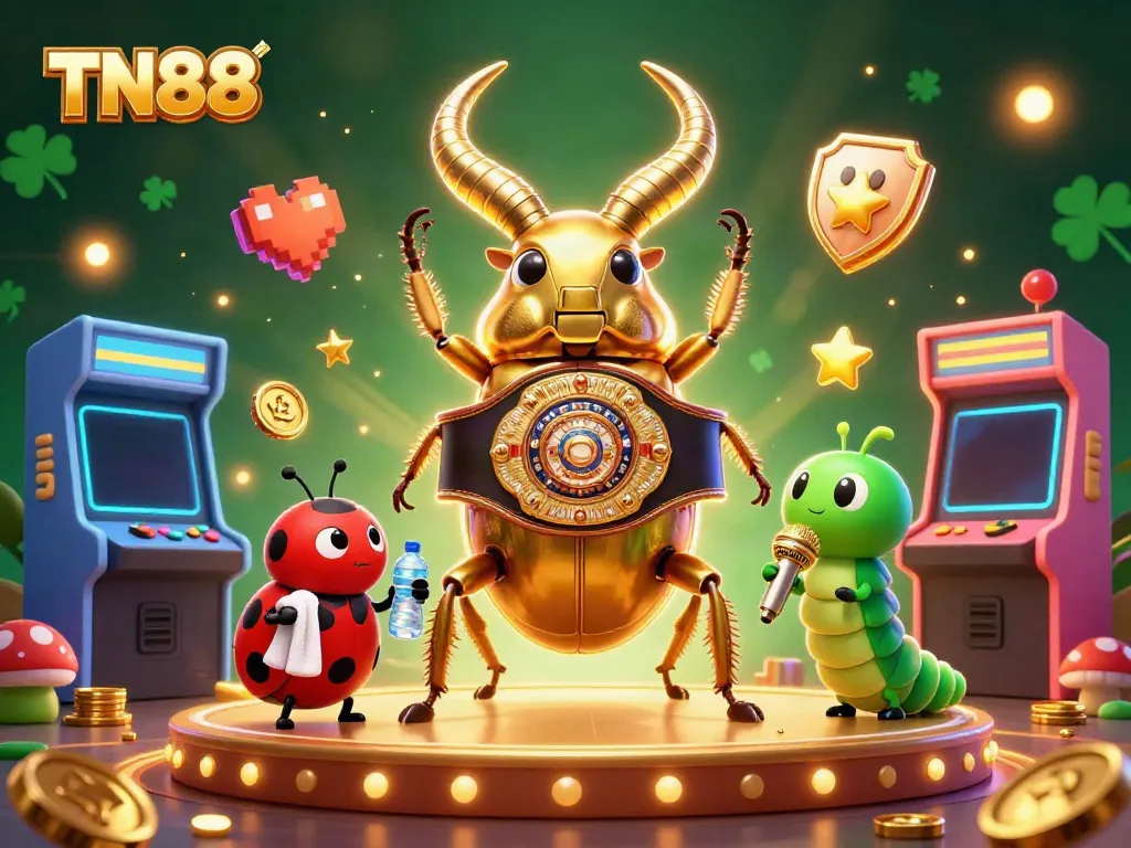 Engage with thrilling games at TN88 featuring vibrant 3D characters and dynamic casino elements.