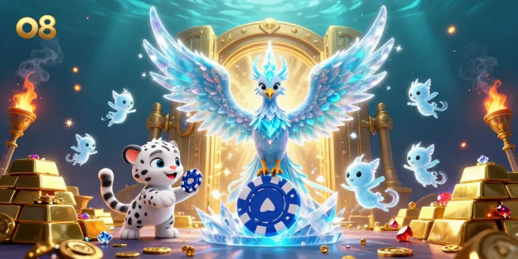 Engage with thrilling gameplay at o8, featuring vibrant characters, golden treasures, and magical elements.
