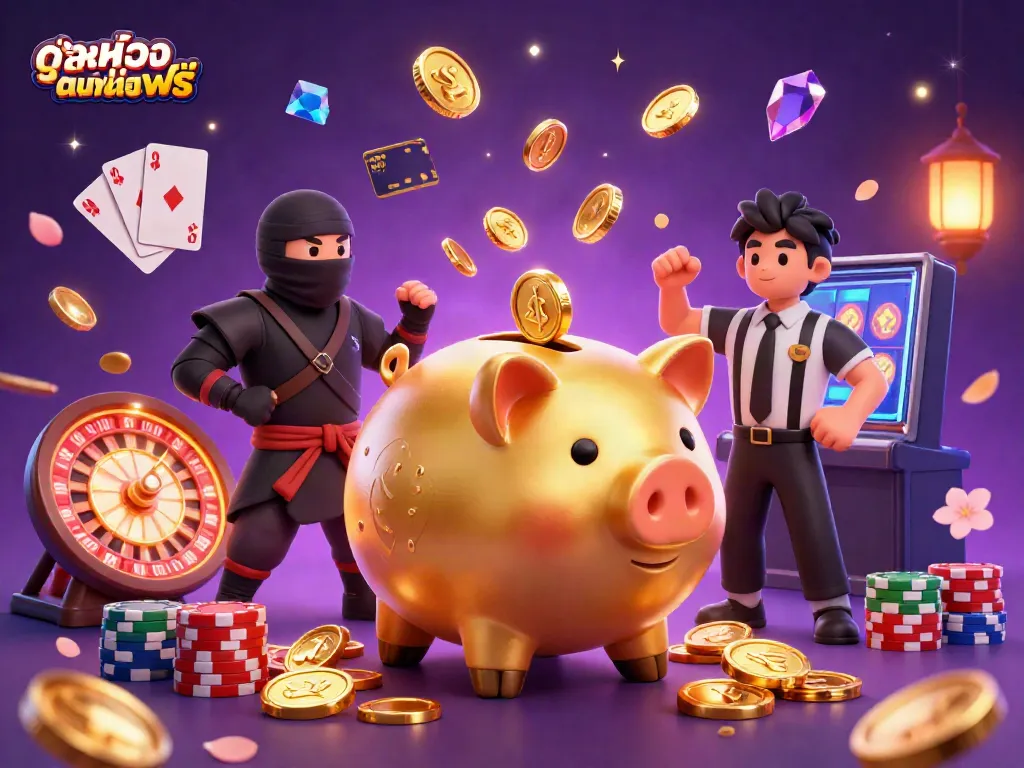 Experience thrilling action with ดูหนังออนไลน์ฟรี as a golden piggy bank sumo wrestler creates an exciting spectacle.