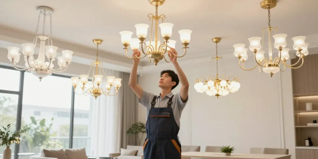 Oferte de lustre LED de la furnizori locali, servicii de iluminat profesioniste.