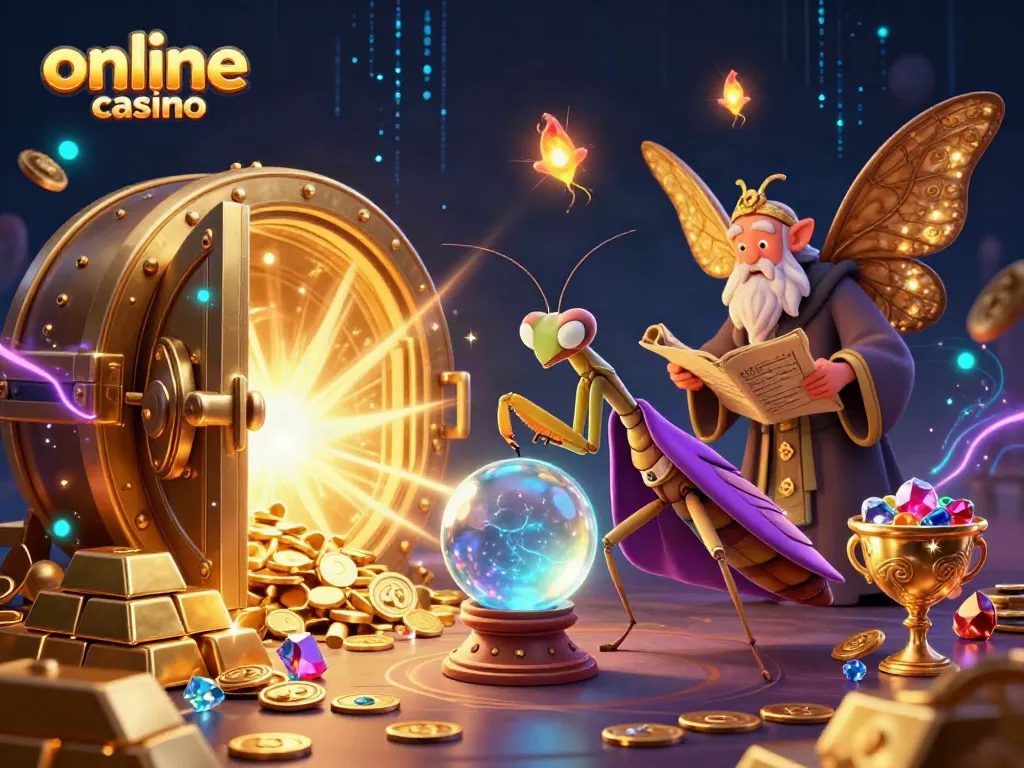 Engage in thrilling online casino experiences amidst fortune tellers and treasure scenes.