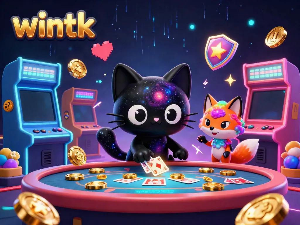 Experience the thrill of wintk with 3D cartoon characters capturing casino excitement.